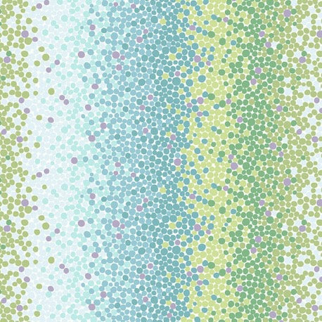 NEIGHBORHOOD ASSOCIATION Ombre Dots aqua green