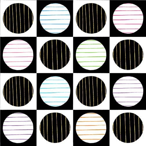 YESTERYEAR Square Dot black