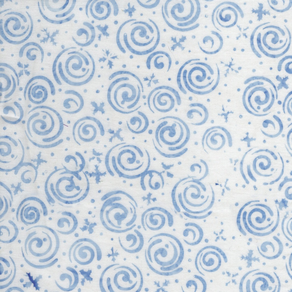 FROSTED WISHES Snowflakes and Swirls white