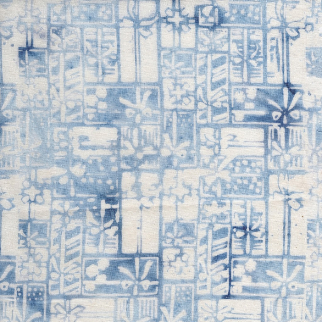 FROSTED WISHES Wrapped Presents blue sky