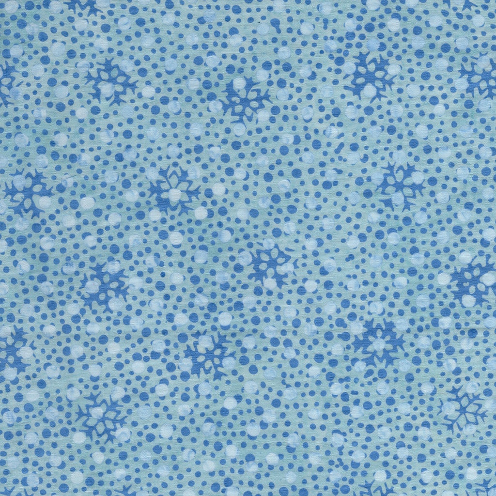 FROSTED WISHES Snowflakes and Dots blue bluebelle