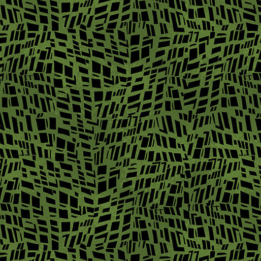 GO WITH THE FLOW Mosaic Shards dark lime