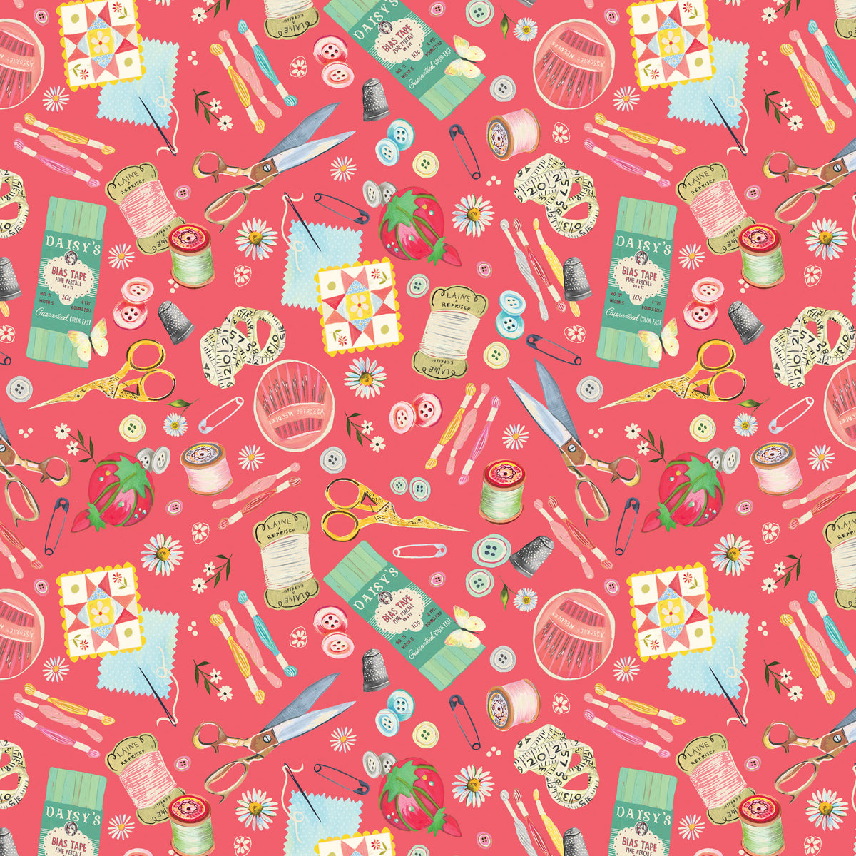 LOVE AND STITCHES Love is the Thread peach jam