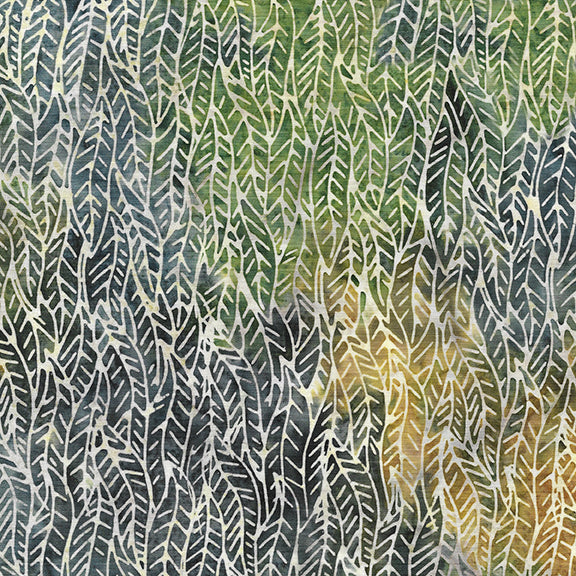 EARTHLY STORIES Braided Leaves multi green grey gold