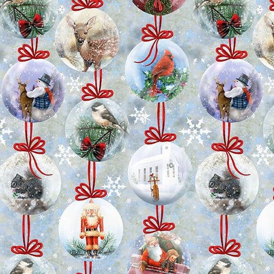BELIEVE Ornaments steel blue