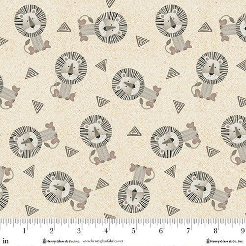 JUNGLE ROMP Tossed Lions cream