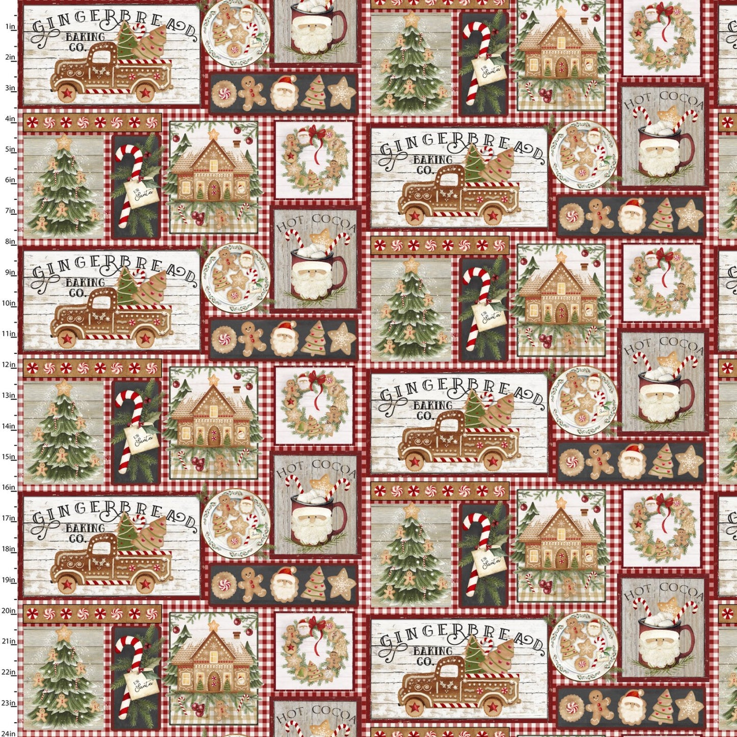 VERY MERRY GINGERBREAD Collage multi