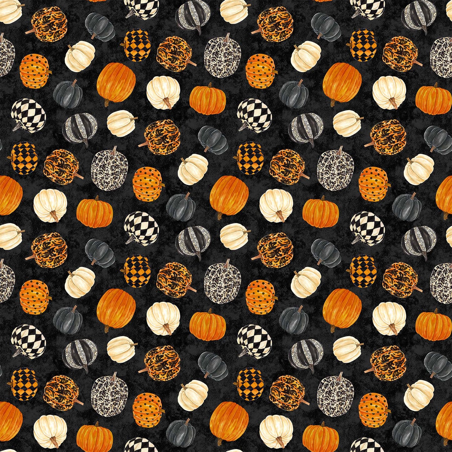 CANDELABRA Pumpkin Toss black multi