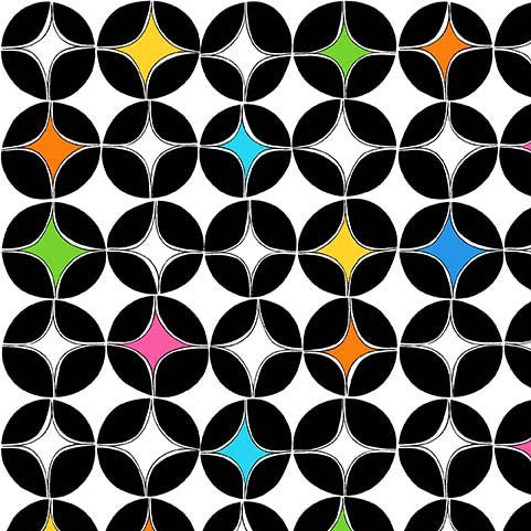 YESTERYEAR Groovy Geos white