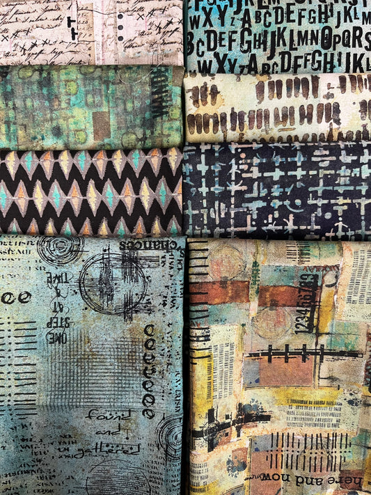 On Your Mark Jade 8 Fat Quarters