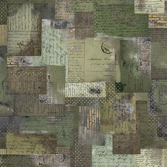 BOHO CHICK Ephemera dusty green