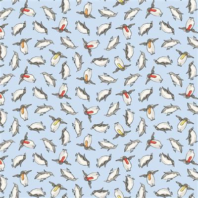 SNOWTIME Penguins light blue
