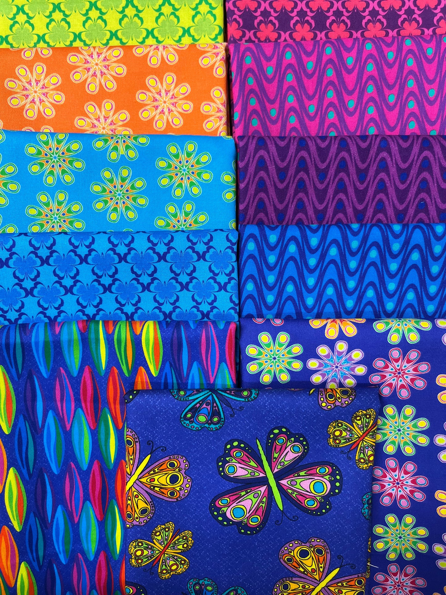 KALEIDOSCOPE Blue 11 Half Yards