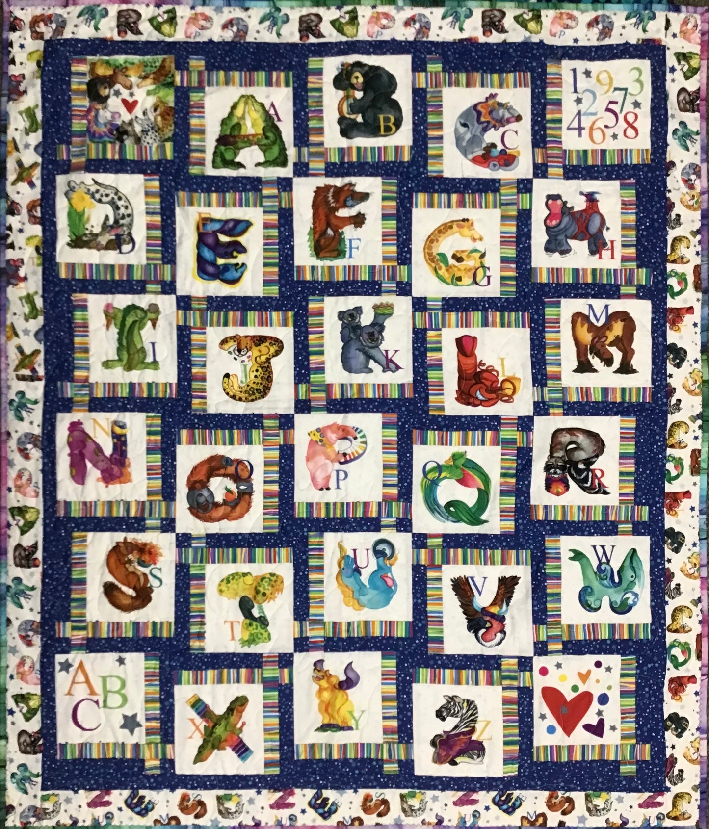 DANCING CORNERS Amazing Alphabet 44"x52"