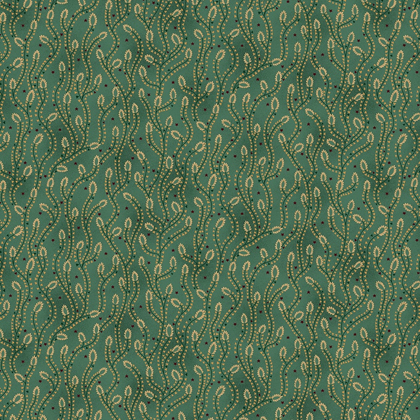 SCRAP BASKET FAVORITES Triangle Vines turquoise