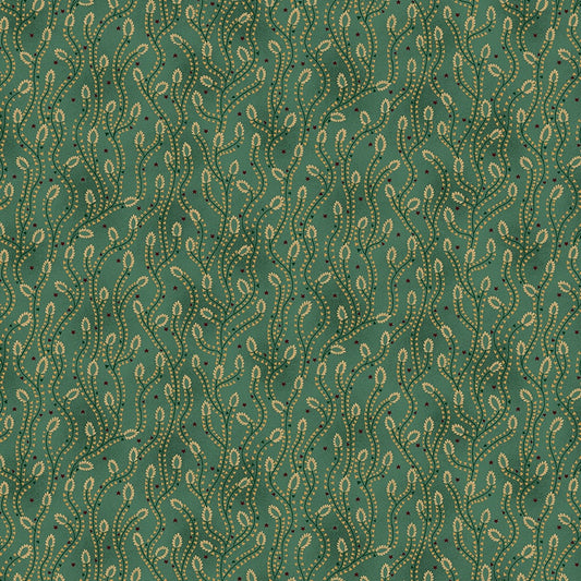 SCRAP BASKET FAVORITES Triangle Vines turquoise