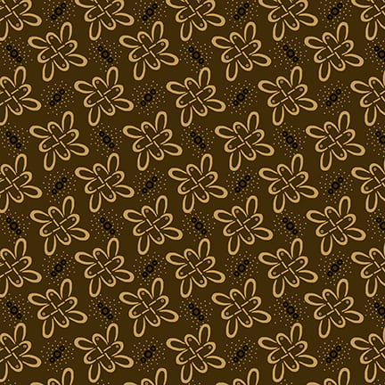 SCRAP BASKET FAVORITES Windswept Petals brown