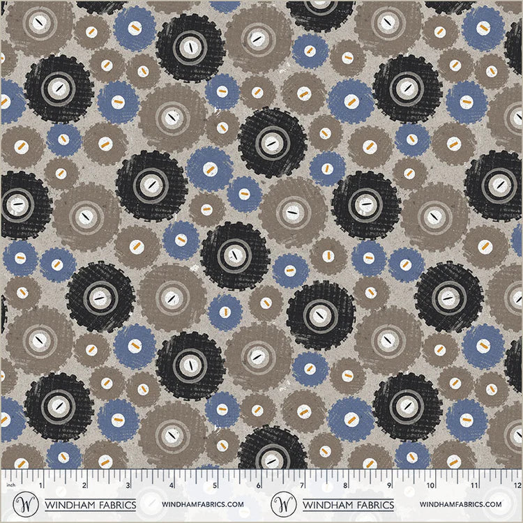 DIGGERS & DOZERS Wheels Keep Turning cement