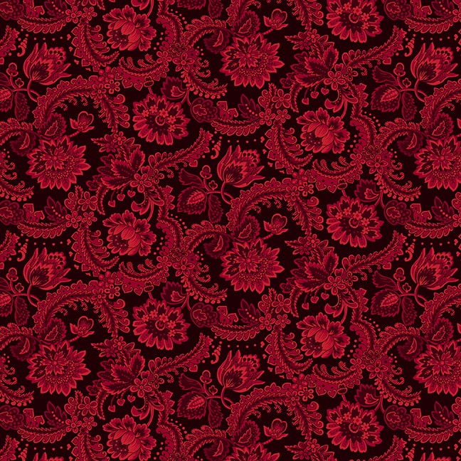 SCRAP BASKET FAVORITES Fancy Foulard cranberry
