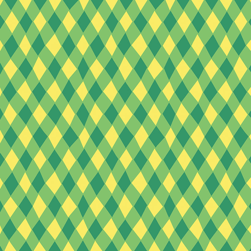 FLOWER DANCE Diamonds green