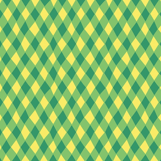 FLOWER DANCE Diamonds green