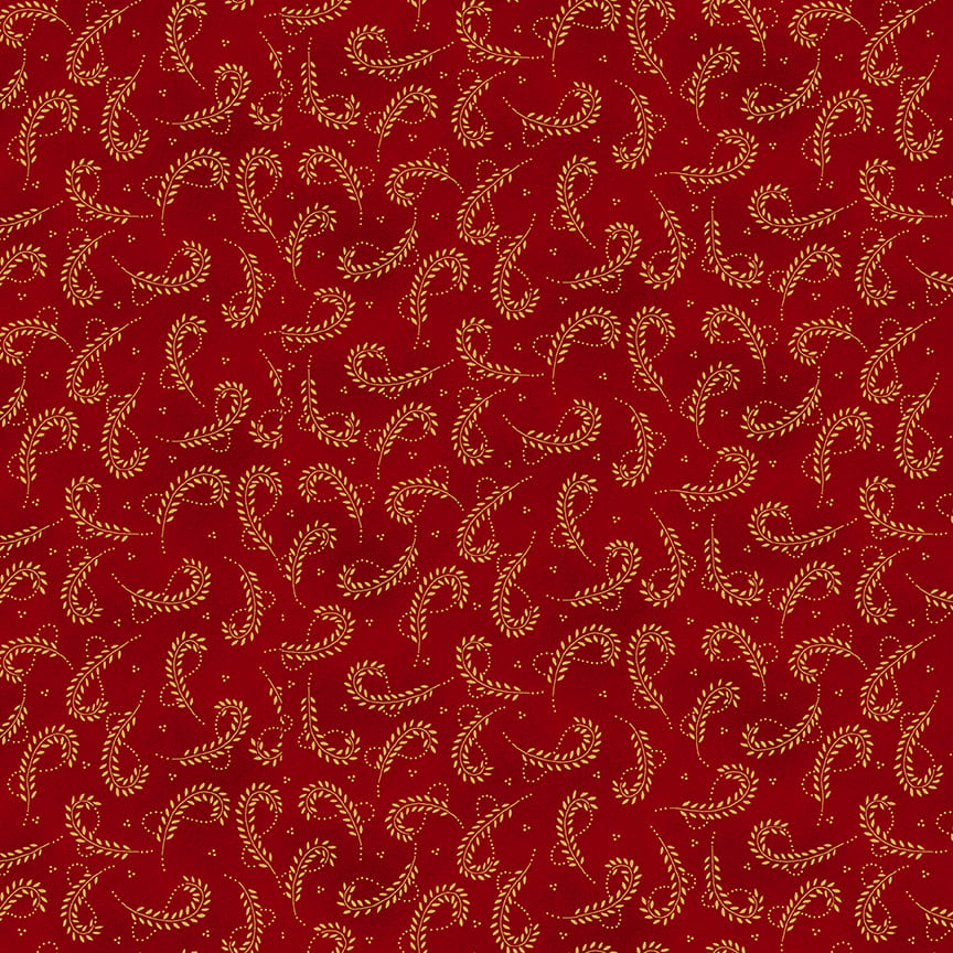 SCRAP BASKET FAVORITES Looped Leaves cranberry