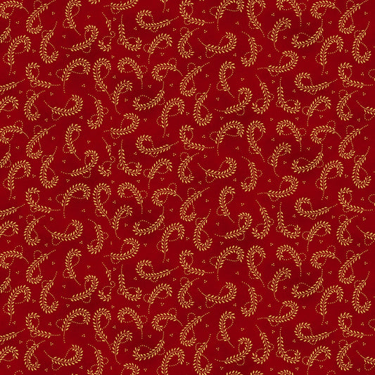 SCRAP BASKET FAVORITES Looped Leaves cranberry
