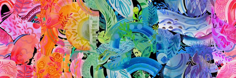 PLAYGROUNDS Ombre Rainbow