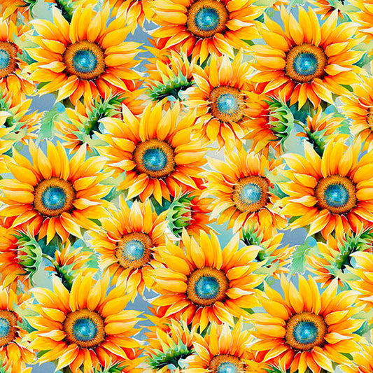 HUMMINGBIRD BOUQUET Sunflower Jewels yellow