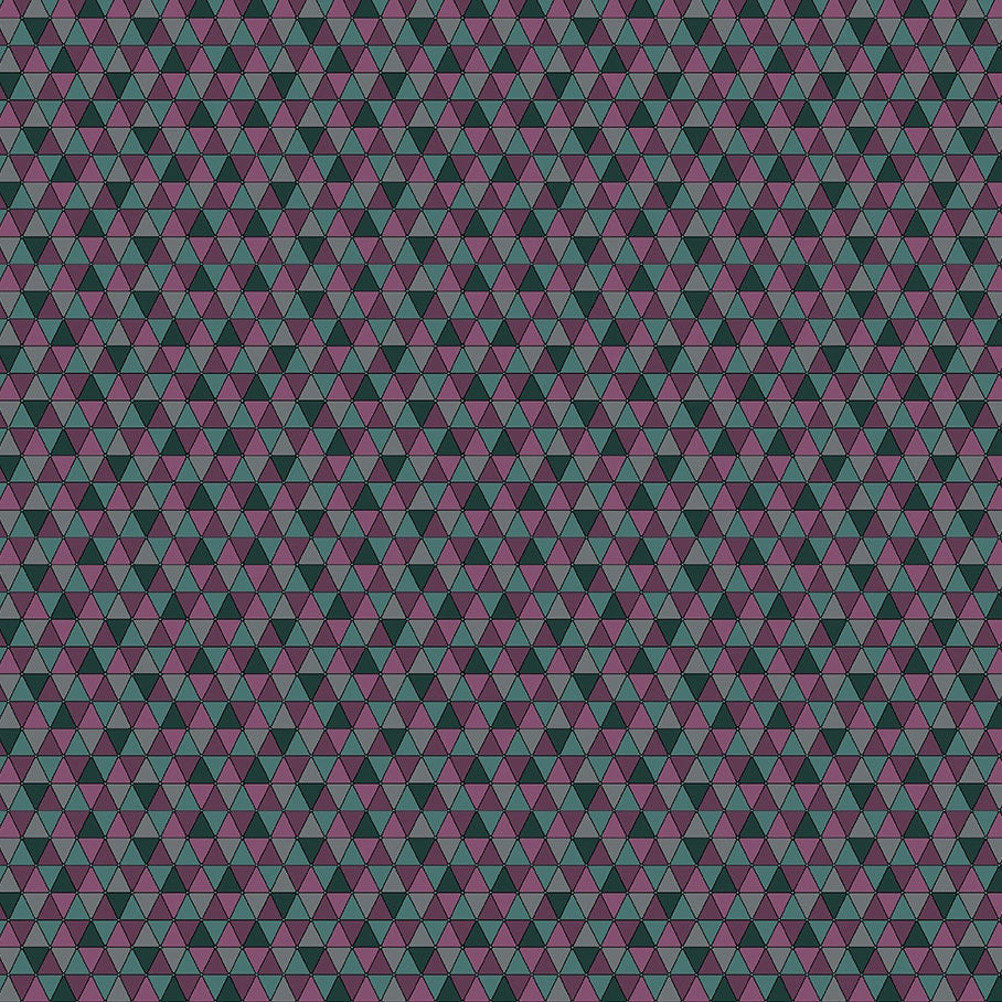 INTO THE WILD Triangles plum/turquoise
