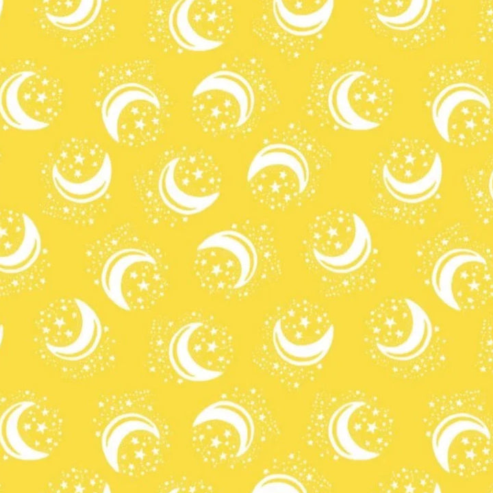 MYSTICAT Yellow with moons