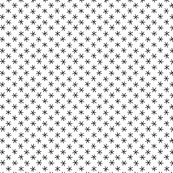 CENTURY BLACK ON WHITE Big Asterisks black on white