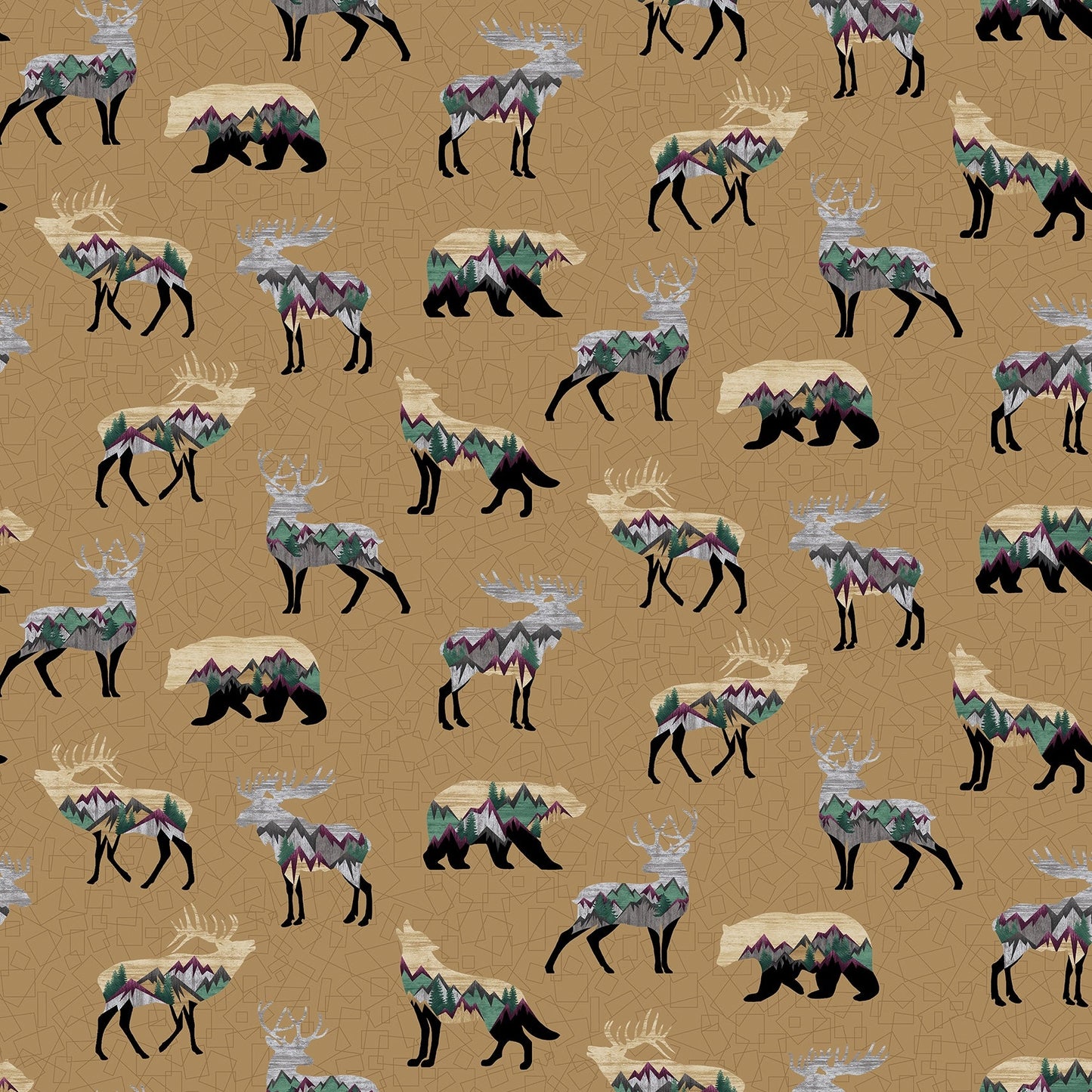 INTO THE WILD Wildlife Allover tan/multi