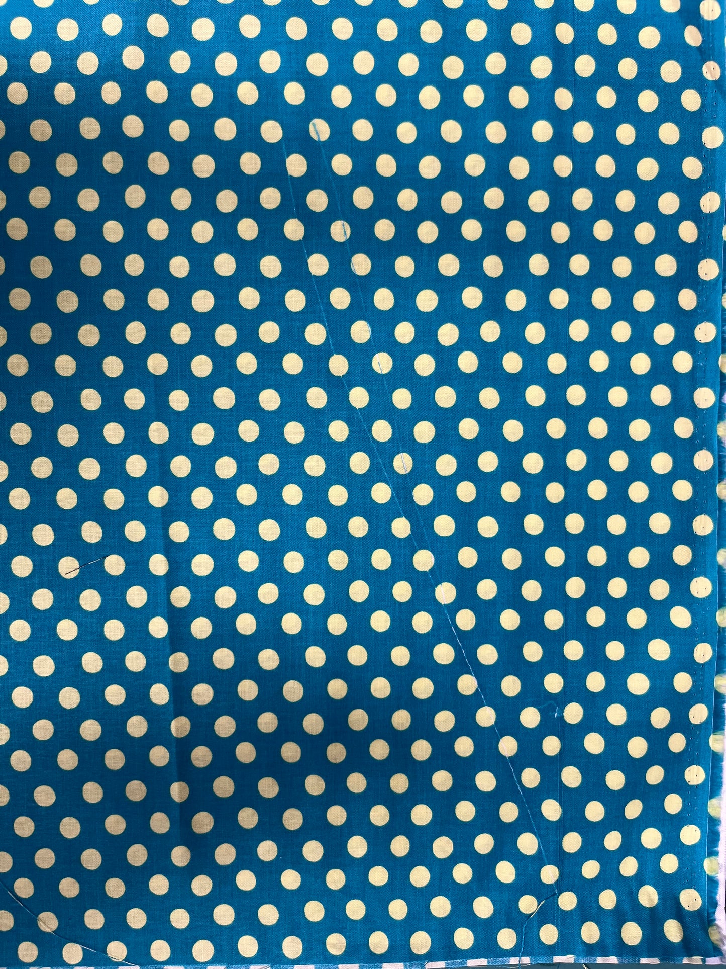 SPOT teal- 7/8 REMNANT (has flaw 14" long)