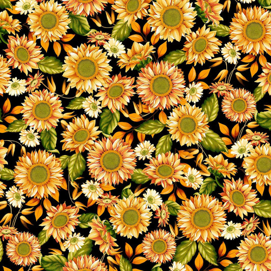 AUTUMN FIELDS Sunflowers black