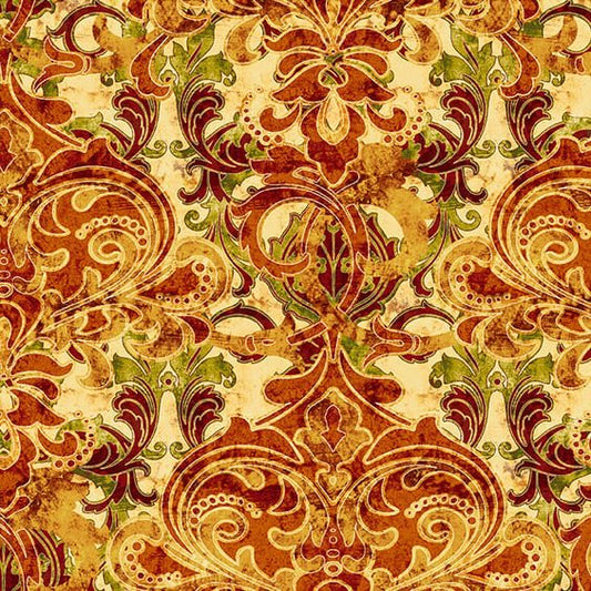 AUTUMN FIELDS Damask pumpkin