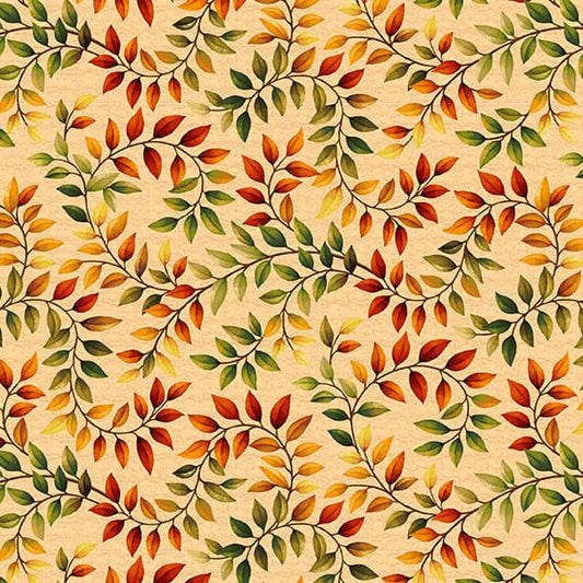 AUTUMN FIELDS Vine Leaves light pumpkin