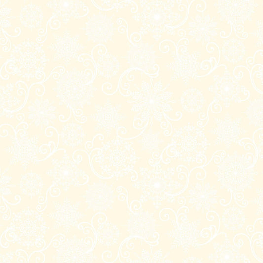 BLOOMS OF THE HOLIDAY Snowflake Monotone cream