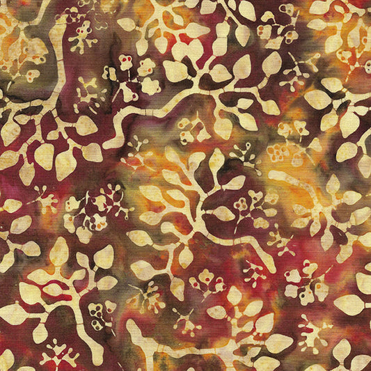 FOREST FLORA Flora multi orange brown citrine