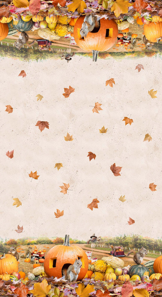 THE SECRET LIFE OF SQUIRRELS III Double Border multi color - one yards