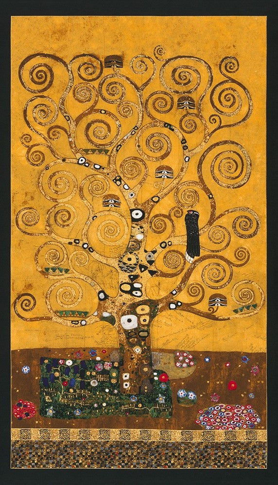 GUSTAV KLIMT 17180-133 Panel gold 24"x43" -Tree