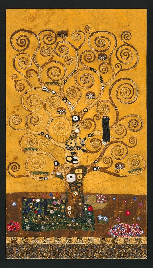 GUSTAV KLIMT 17180-133 Panel gold 24"x43" -Tree