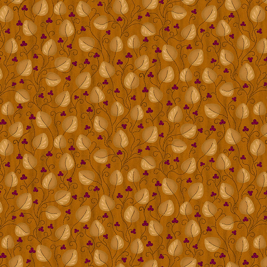SCRAP BASKET FAVORITES Meandering Leaves orange