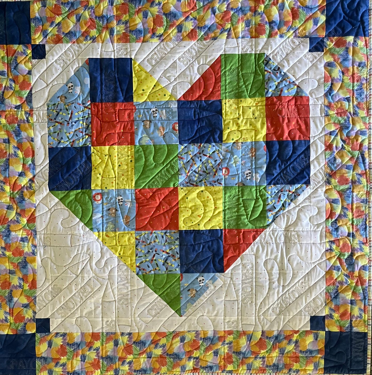 HEARTBEAT A New Box Of Crayons 52"x52"