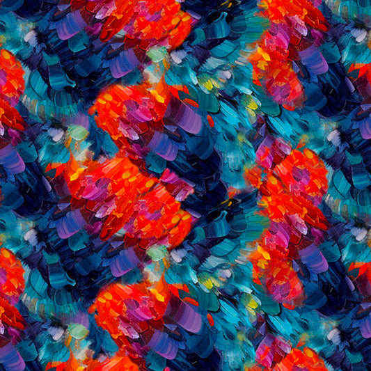 HUMMINGBIRD BOUQUET Flutter Texture multi