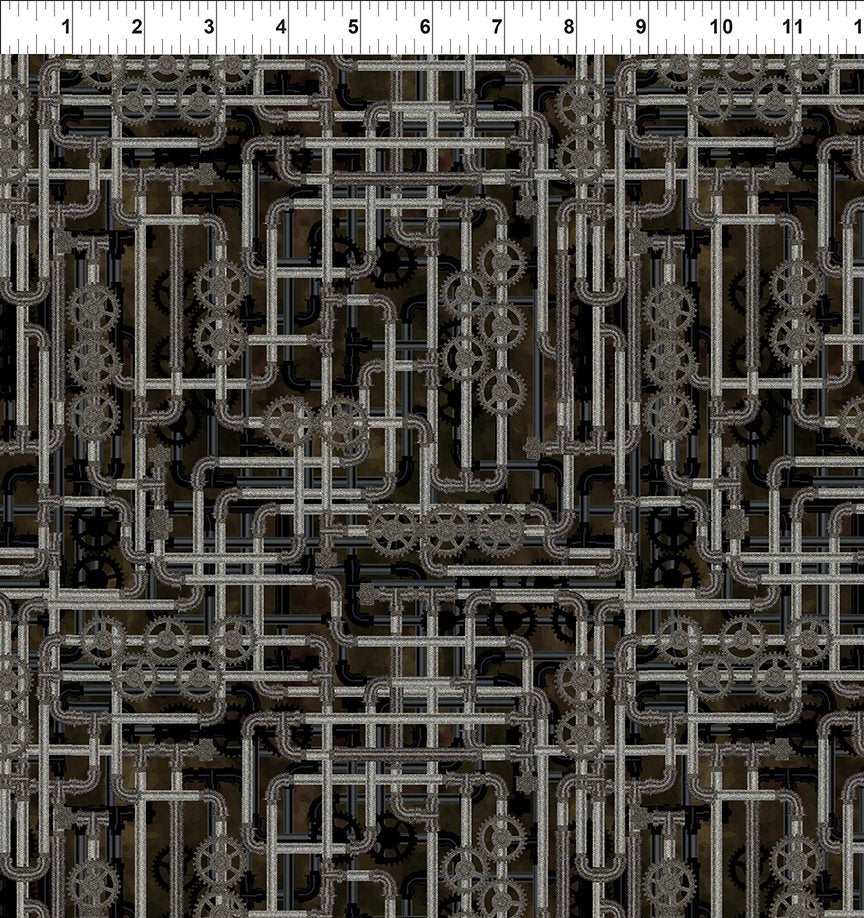 STEAMPUNK MENAGERIE Pipes gray