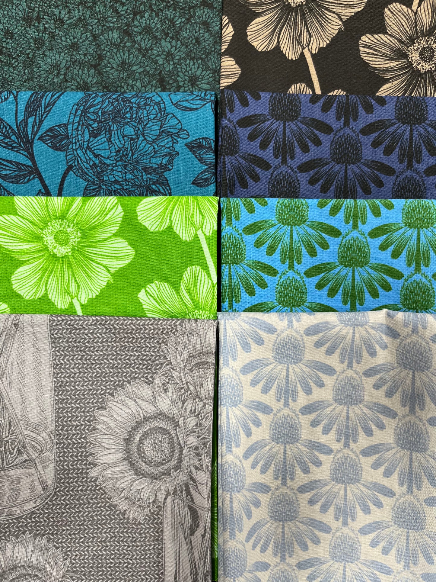 INDELIBLE Cool 8 Fat Quarters