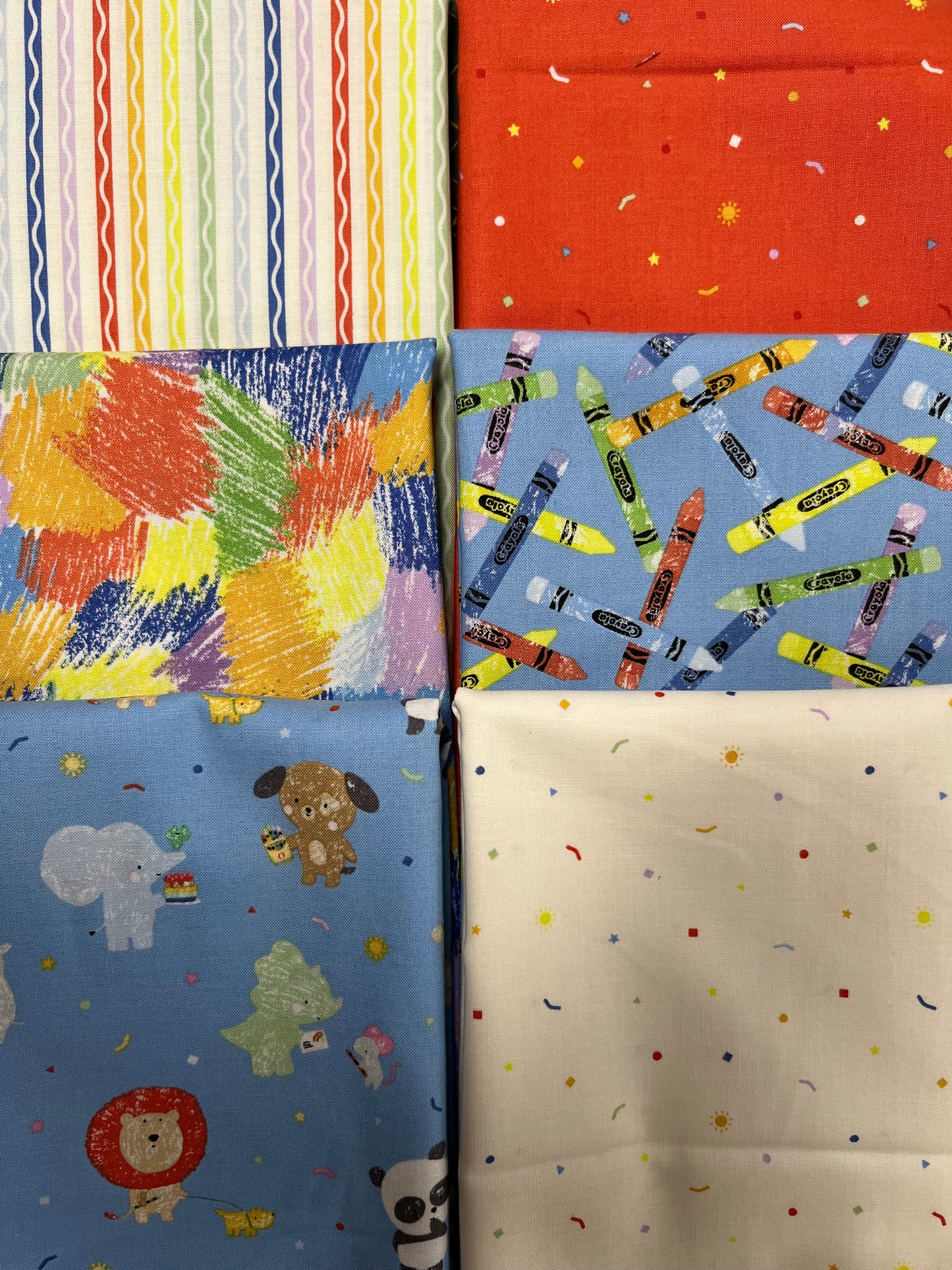 NEW BOX OF CRAYONS 6 Half Yards