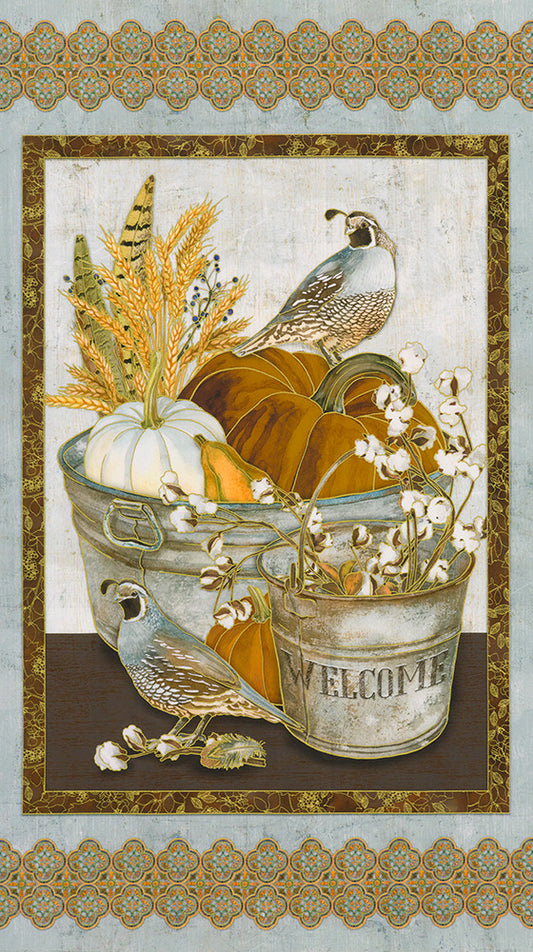 Warm Welcome 22960-14 Natural- 23"x43" Panel