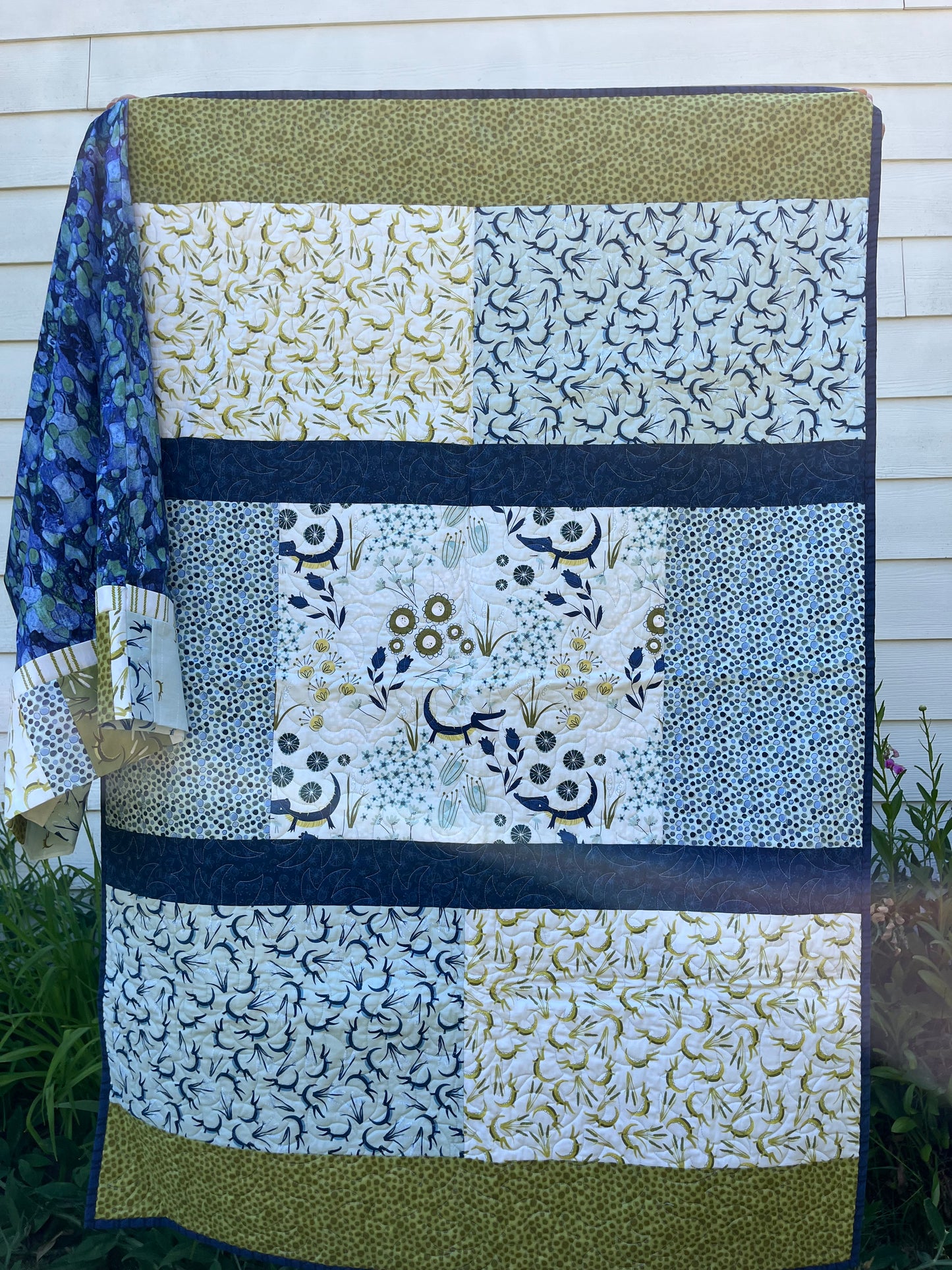QUILT Seafood Crocodile Smiles with Pillowcase